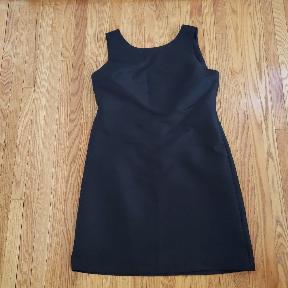 Black Talbots silk like vintage dress 90s style